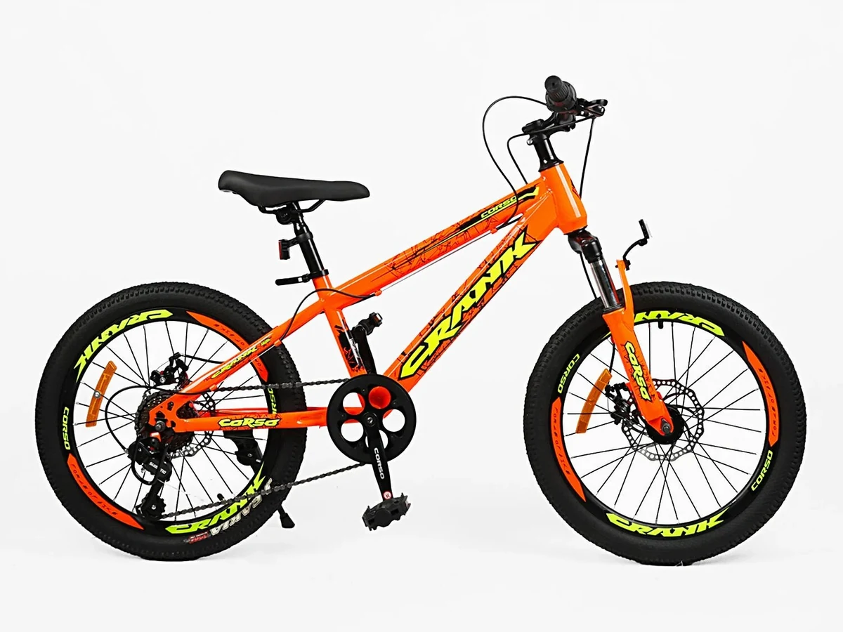Велосипед 20″ Corso CRANK рама 11″ помаранчевий