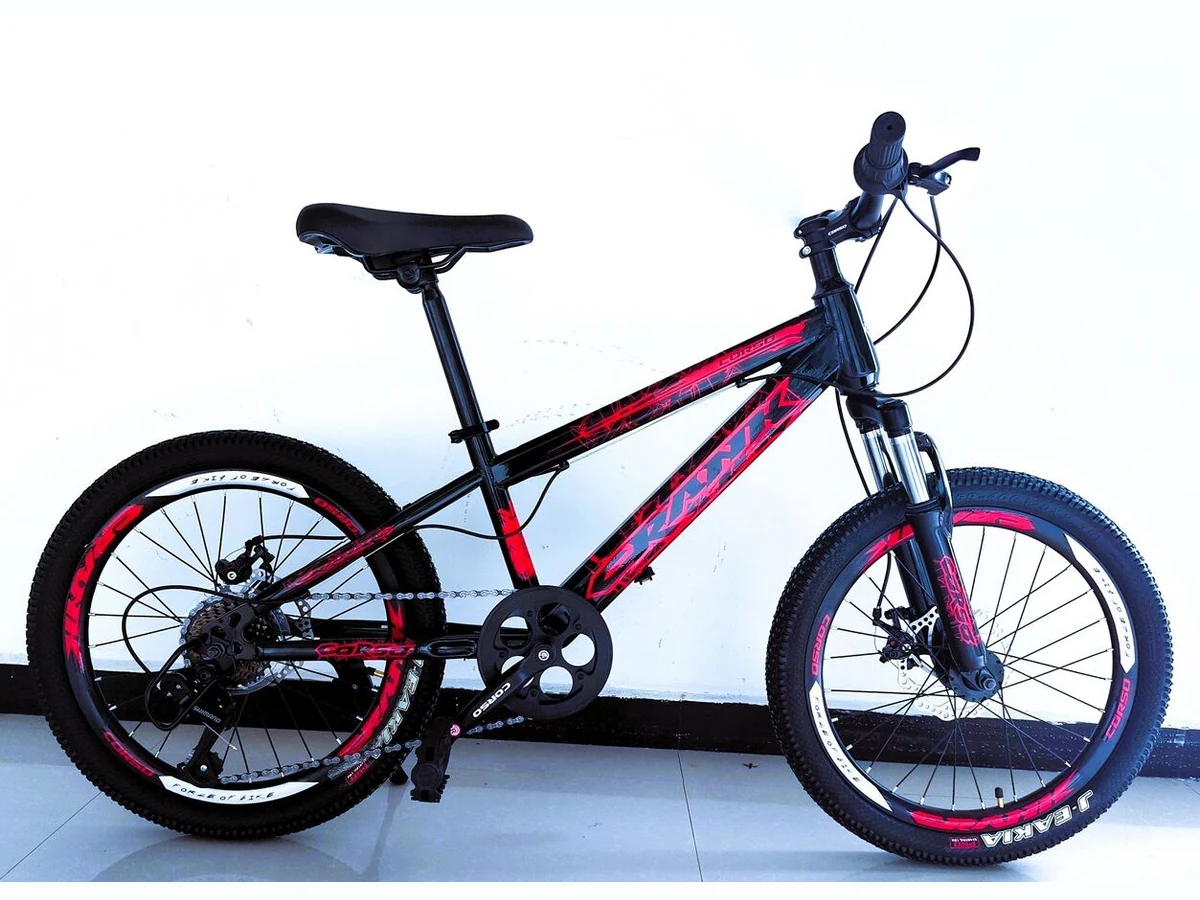 Велосипед 20″ Corso CRANK рама 11″ чорно-червоний