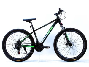 Велосипед 27,5" Corso KORD, рама 15,5" Shimano — гірський велосипед з алюмінієвою рамою 15.5″, колесами 27.5″ black green