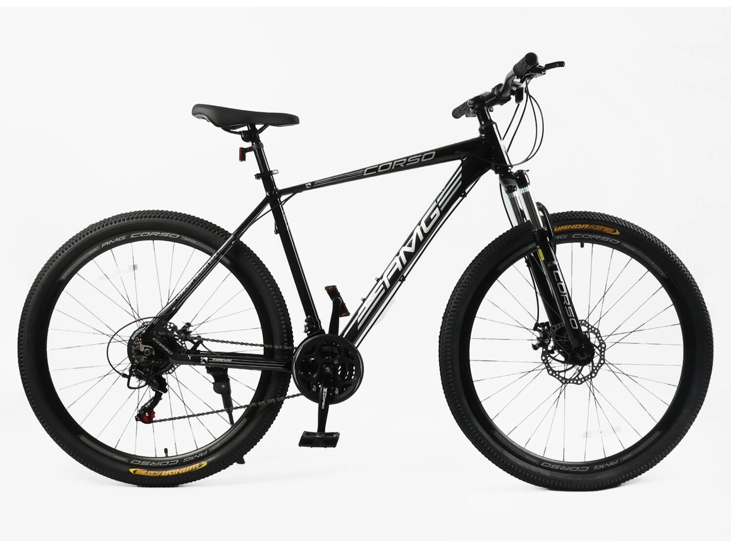 Велосипед 29″ Corso AMG, рама 21″ чорний глянець
