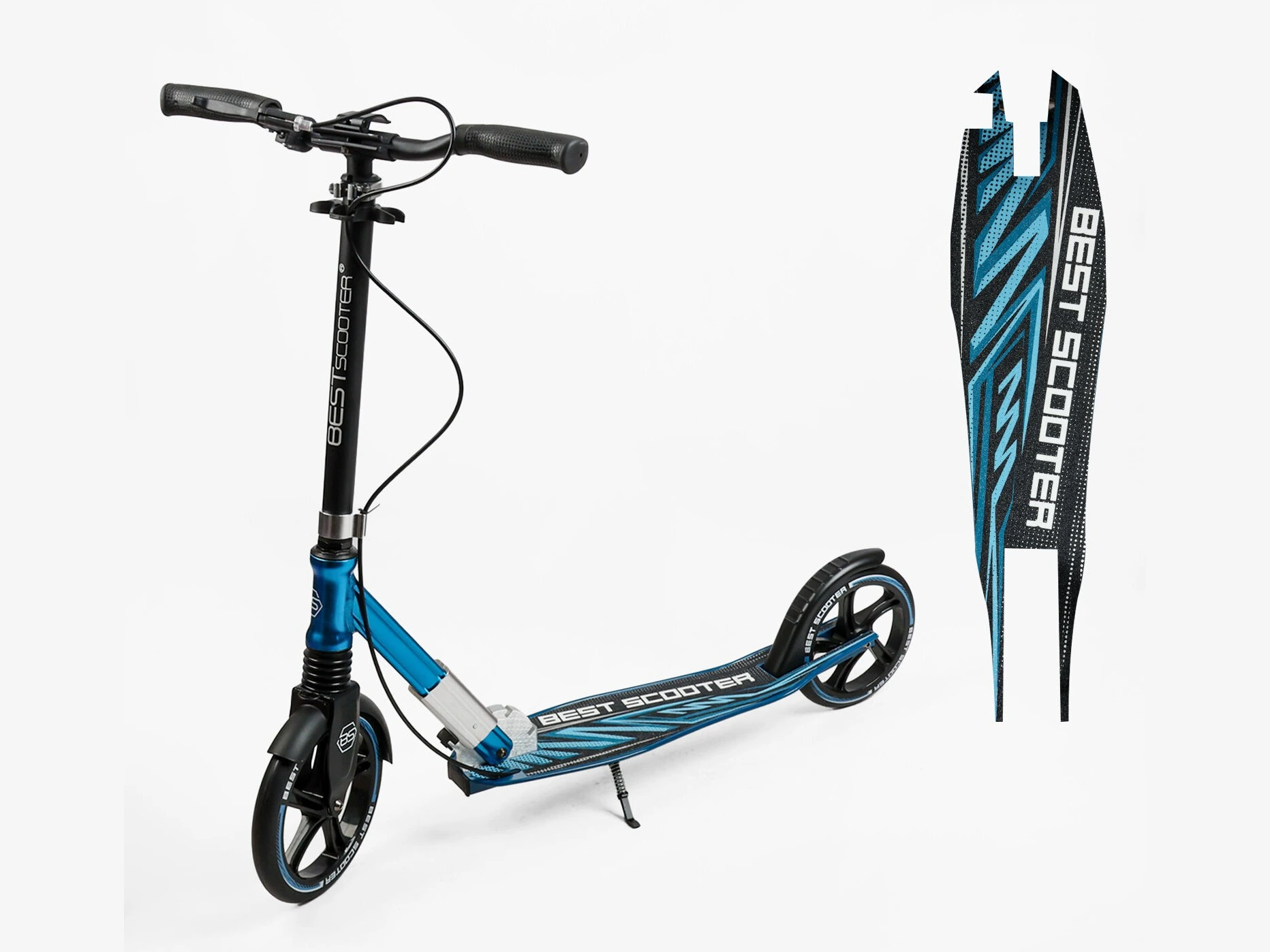 Самокат дитячий 2-х колісний Best Scooter колеса 230-200 мм - Зображення 9