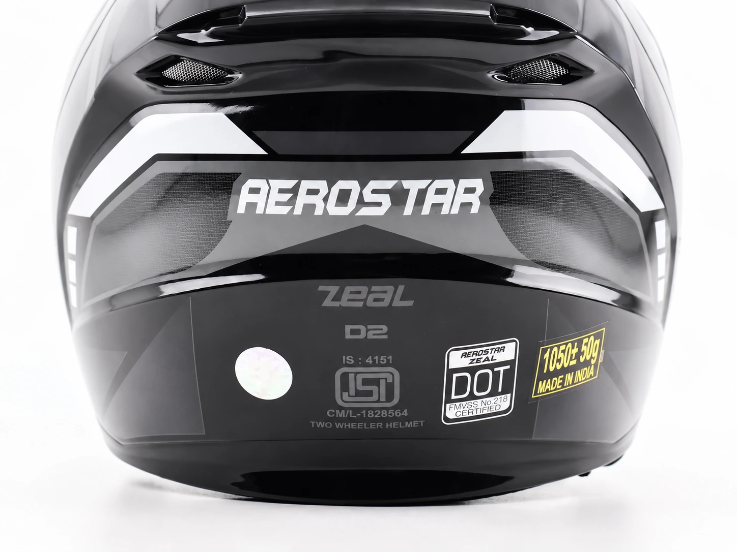Шолом-інтеграл Aerostar ZEAL чорно-сірий глянцевий - Зображення 5